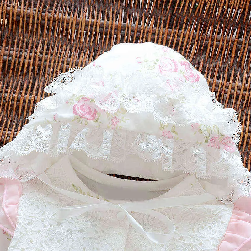 Nouveau Né Bébé Fille Vêtements Automne Coton Dentelle Princesse Style Bébé  Combinaison 0 3 Mois Infantile Barboteuse Avec Chaussettes Bandeau Ropa Bebe  210315 Du 9,98 €