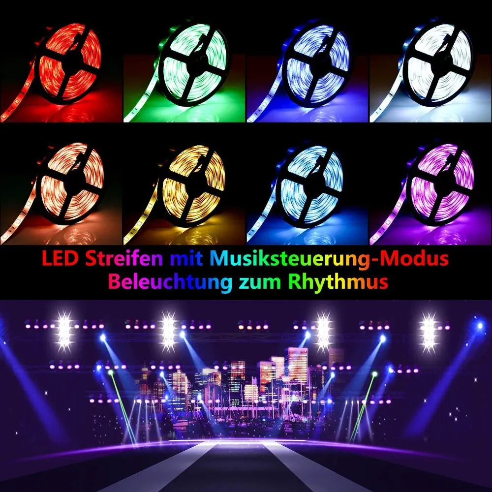 Flexible Bluetooth Smart Rgb Led Light Kit With RGB 5050 Lights
