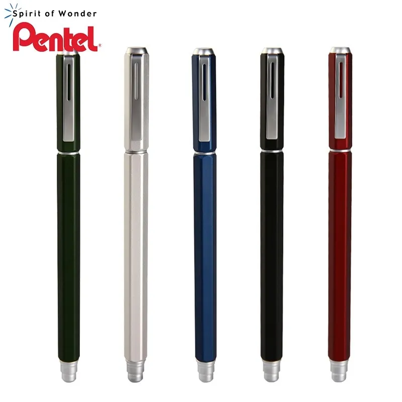 Pentel GEL Pen Bln665 Металлическая подпись Pen Office Saceator Bally Bally Black Refill 1PCS Y200709