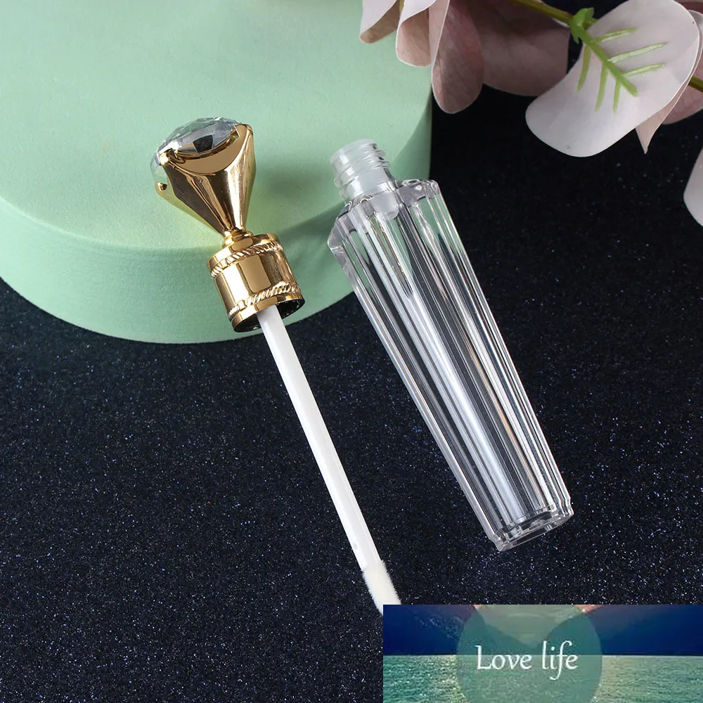 Tapa de plástico de diamante de 3 ml Tubo de brillo de bricolaje de labios de bricolaje Botella de contenedores vacíos