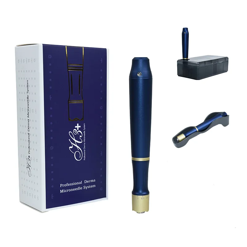 Derma Pen sem fio Profesional Derma Pen H3 Para Facial Beauty Dr Pen Microneedling Com 2pcs 12 cartuchos de pin