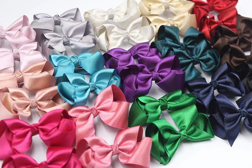 30-Pieces-Baby-Girls-Hair-Bows-Alligator-Clips-Grosgrain-Ribbon-4-5-Bows-Clips-For-Girls (3)