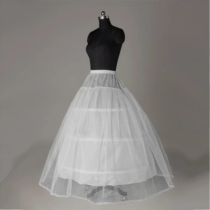 Bridal Quinceanera Petticoat Crinoline with 3 Hoop Dresses - Elegant Bridal Accessory