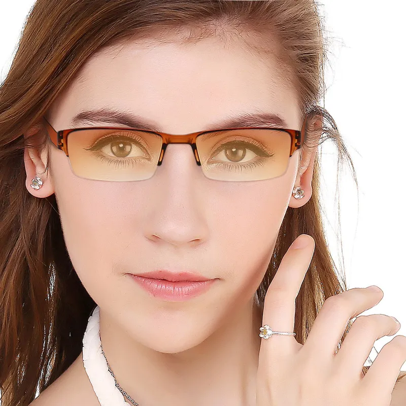 UltraLight 하프 프레임 여성을위한 안경을위한 안경 + 디옵터 + 1.0to + 4.0의 안경 안경