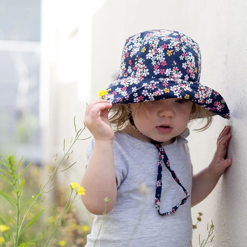 Breathable Designer Infant Bucket Hat For Kids Flower Style With Big Brim  For Fishing, Summer Beach And Sun Protection From Ds_fashion, $2.87