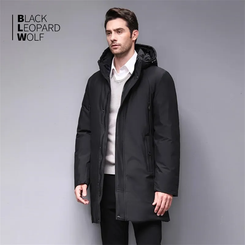 Blackleopardwolf Inverno Uomo Cappotto Cappuccio staccabile Giacca calda Imbottito in cotone Piumino invernale Abbigliamento uomo BL-852 201204