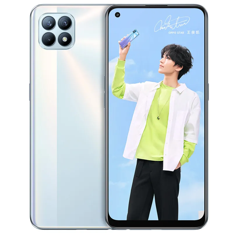 オリジナルのOppo Reno 4 SE 5 G携帯電話8GB RAM 128GB 256GB ROM MTK 720オクタコアAndroid 6.43 "全画面48mp指紋ID携帯電話