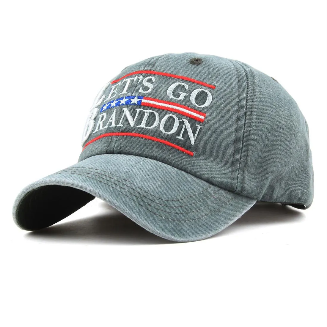 LET`S GO BRANDON Embroidered Baseball Cap Washed Cotton American Flag Cotton Men Hat Duck Tongue Hats