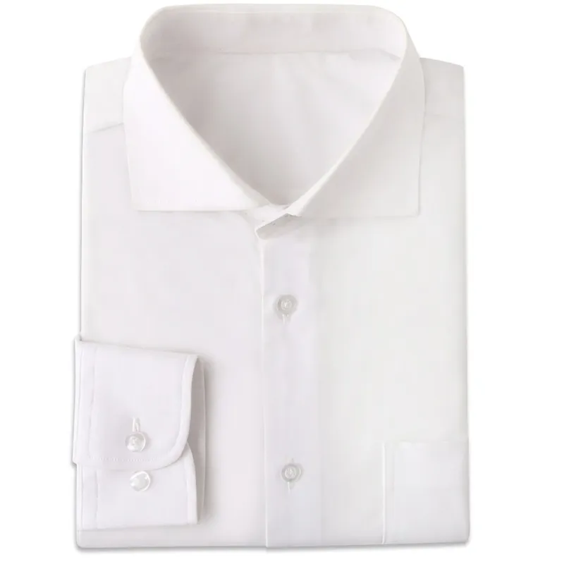 Camicie eleganti da uomo bianche resistenti alle rughe Camicie eleganti da uomo a maniche lunghe slim fit su misura Blanche Chemise Homme Manche Longue 201123