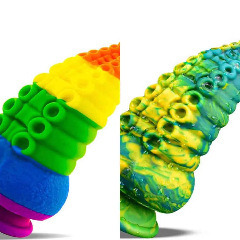 NXYディルドスモンスターディルドレズビアン巨大な肛門のおもちゃサクションカップアダルトセックス製品タコの触手の人工陰茎ディルドスおもちゃ0105