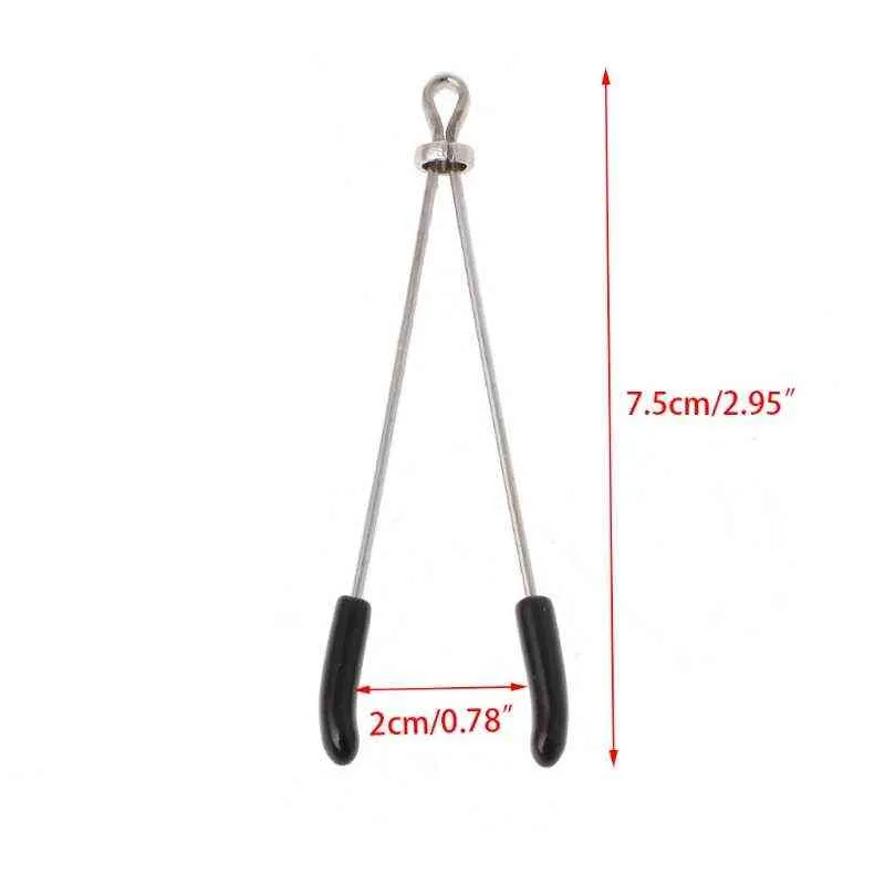 Nxy Sex Adult Toy 68ud 1 Pc Nipple Clamps Tweezers Adjustable Breast Clips High Quality Metal 1225