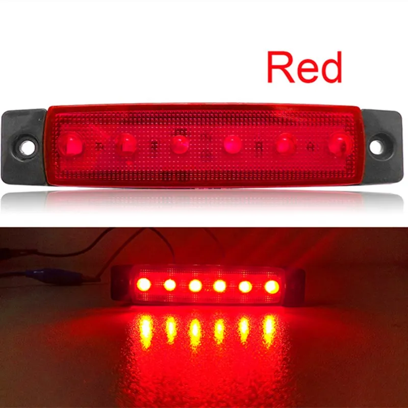 Rot 12V 24V 6 LED Seite Marker Lichter Auto Lampen Blinker Freiheit Lampen  Seite Lichter Für Lkw Anhänger Von 8,46 €