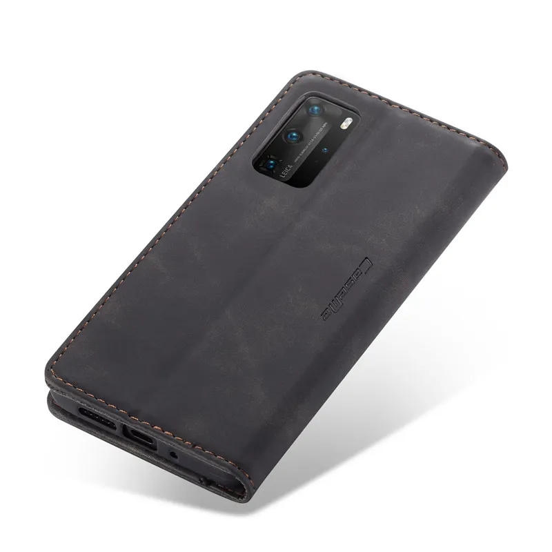 Wielofunkcyjna skóra Retro Frosted Bank Przypadki Uchwyt Karty Portfel Telefon Case Dla Huawei Nova6se Y7A P40 P30 P20 Lite iPhone 13 12 Samsung S21 S20