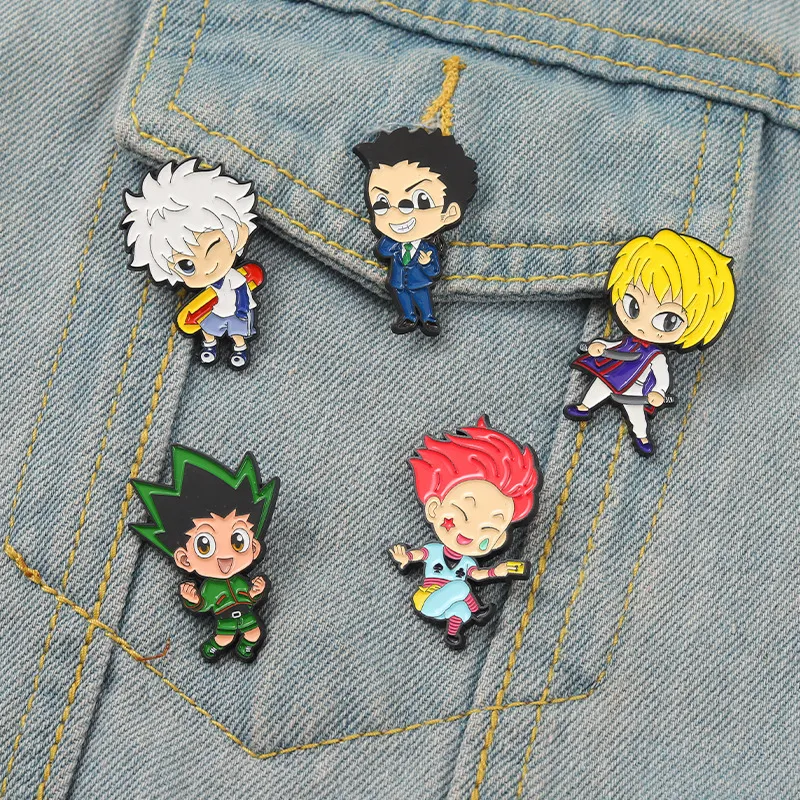 5 Pcs. Hunter x Hunter 1 KeyChain Set - KILLUA HISOKA GON KURAPIKA CHROLLO  New