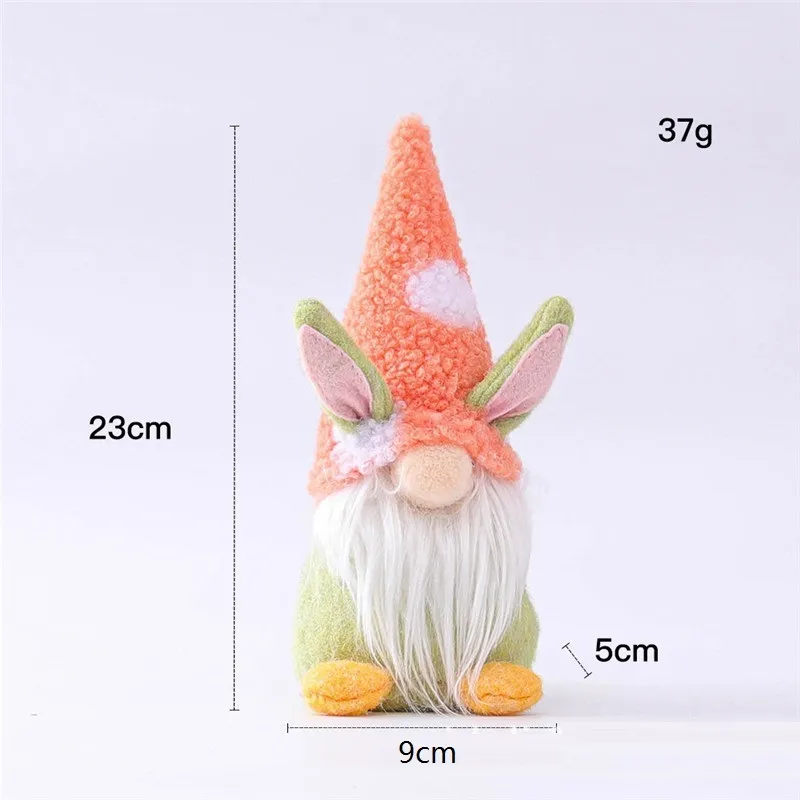 Easter Bunny Gnome Irish Faceless Bunny Dwarf Doll Easter Plush Rabbit Dwarf Holiday Party Table Decoration