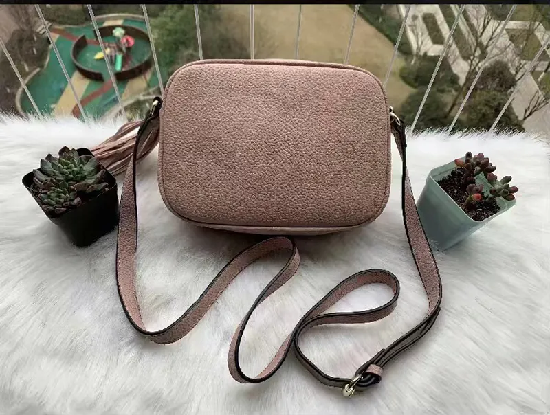 New Style High quality womens Fashion Women Leather Tassel Soho Bag Disco Shoulder Bag Purse handbags with Dust bag