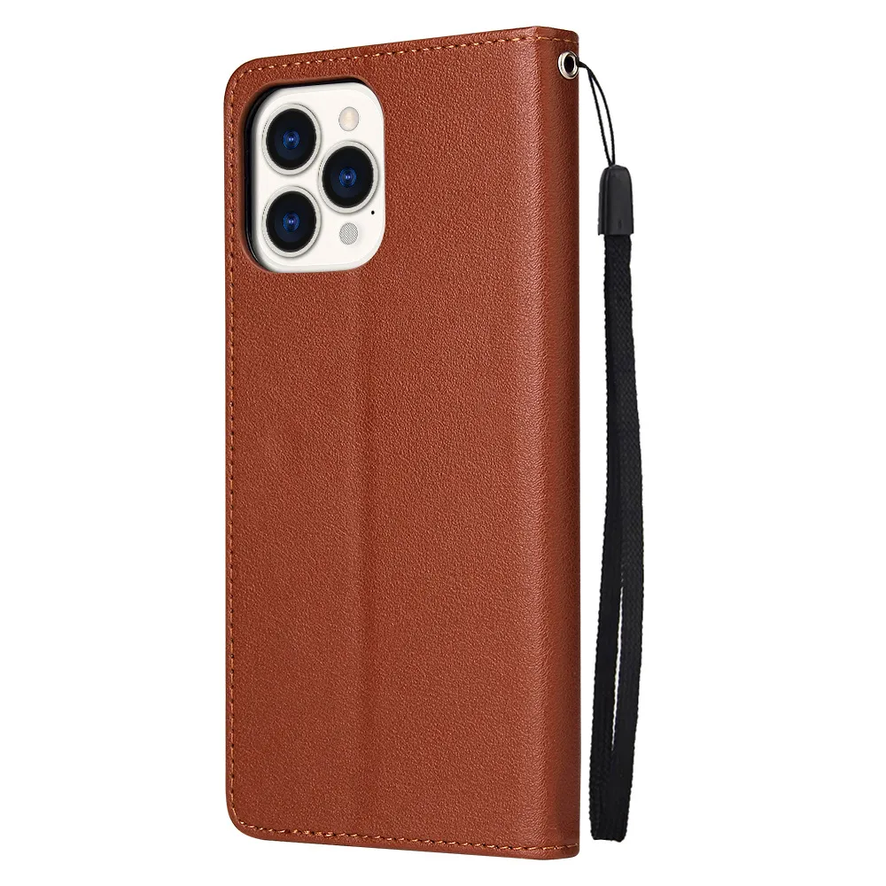 200pcs/مجموعة النبيذ الحمراء المحفظة الحالات PU Leather Mobile Facs Coque Fundas Flip Back Cover for 13 Pro Max