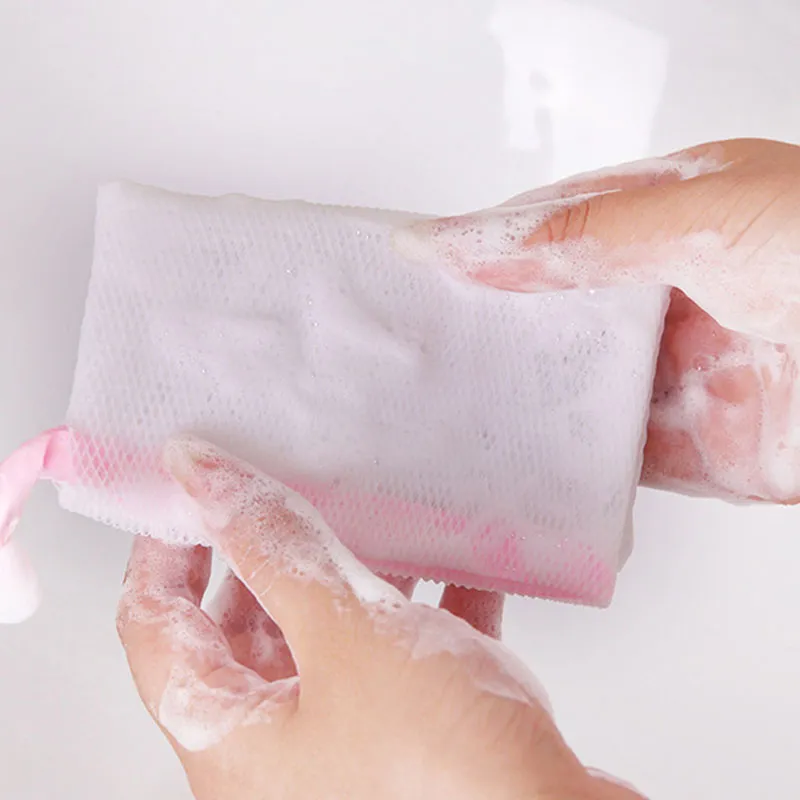 9*15CM Soap Bag Foam Mesh Soaped Glove Sponges For Foaming Cleaning Bath Soaps Net Bathroom Cleanings Gloves Meshs Baths