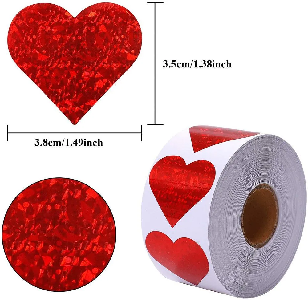 Wholesale Valentines Day Gift Box Packaging 500 Red Heart Shape Labels With  Glitter Heart Stickers For Candy, Dragee, And Gift Bags RRA11445 From  Liangjingjing_home, $1.54