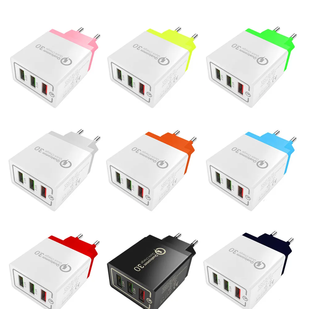 Plugs With USB Ports 4-Pack Of 4-Port USB Fast Charger Wall Plugs - QC 3.0 Quick Charge For Phones & Tablets Fast Charger Wall Adapter - Foto 4
