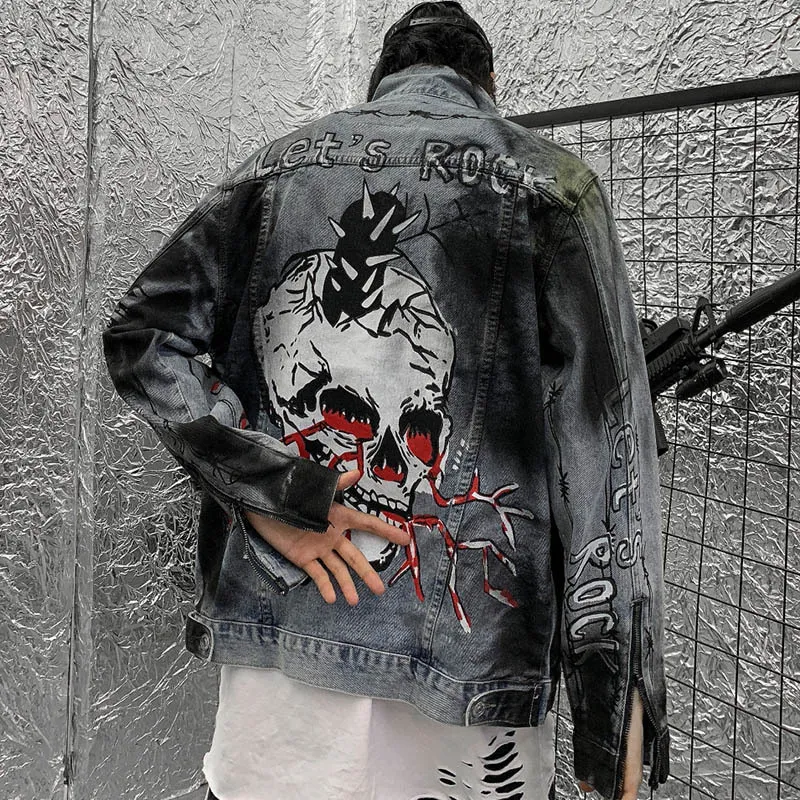 Vintage 1980's “wilson's” Brand Skull Artwork Motorcycle