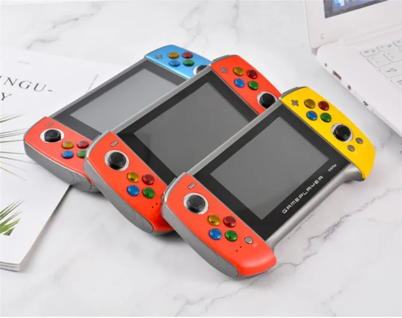 4,3 tum 8GB Android Handheld Spel Player X18 Plus HD-skärm Double Rocker Retro Pocket MD GBA Nes Arcade Vedio Games Console