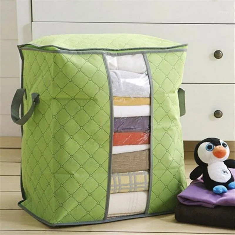 Förvaringspåsar Kläder Toys Bag filt Closet Sweater Organizer Box Sortering Pouches Cabinet Container Home Quilt