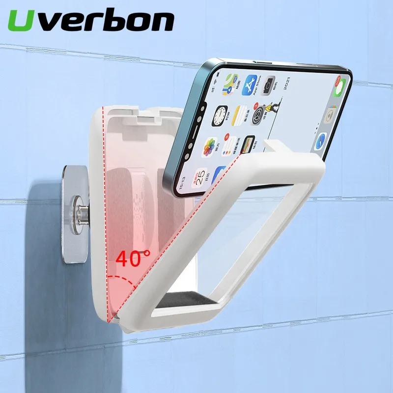 Doccia impermeabile universale Case doccia 360 Autorità impermeabile Doccia Ponterself-Adesivo Porta adesivo Bagno Touch Screen Telefono