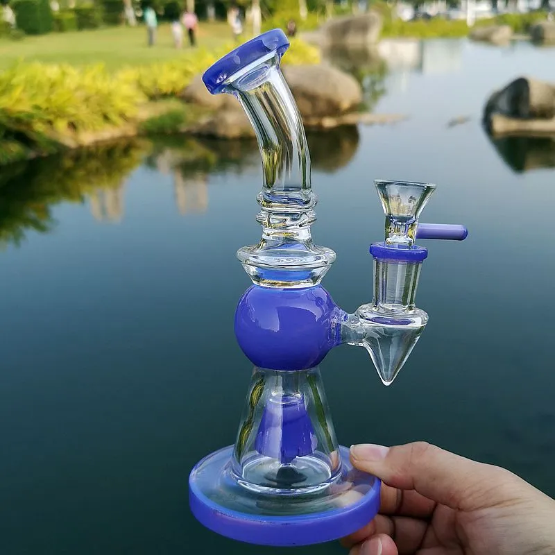 Pyramid Design Heady Glass Bongs Avec Pommeau De Douche Percolateur Bong Oil Rigs Short Nect Embouchure Conduites D'eau 14mm Joint Dab Rig Pipe XL2752