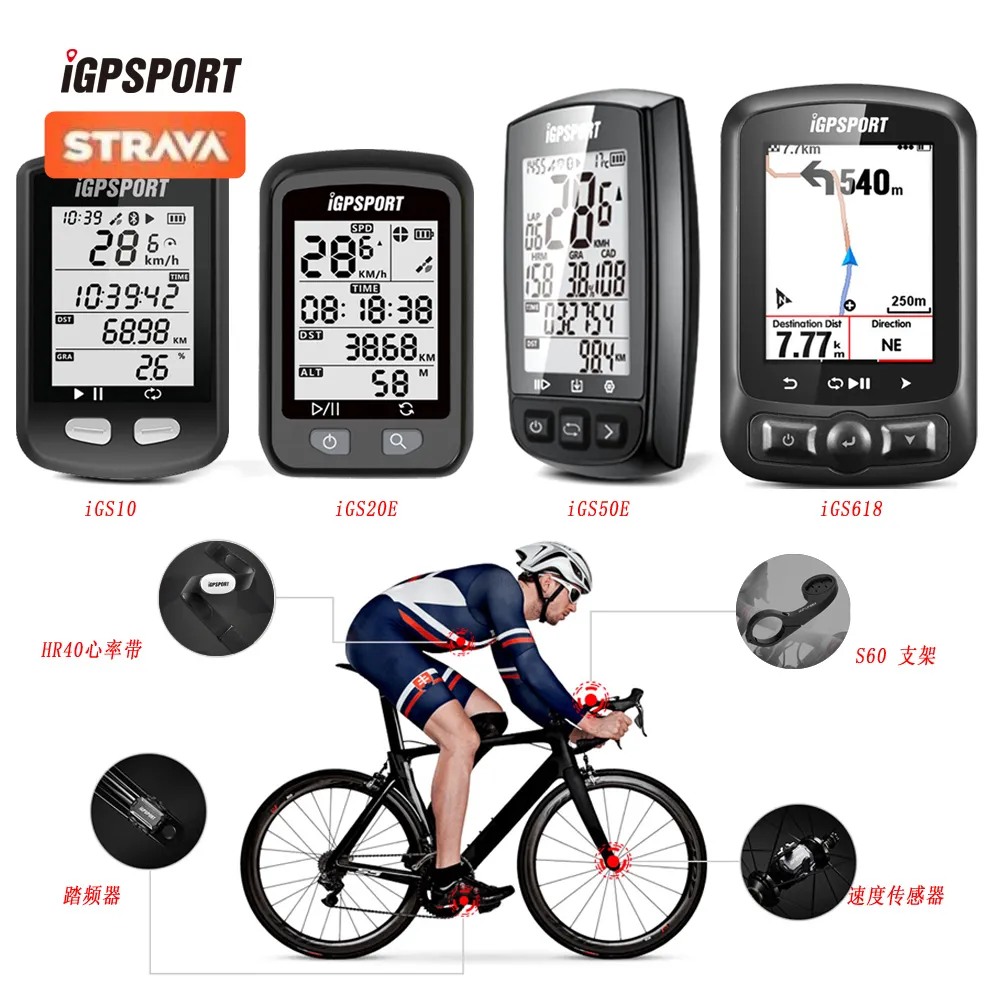 IGPSPORT GPS -Asnabled Bike Cykeldator Speedometer Försäljning IGS20E IGS50E IGS618 (10 har avbrutits, var snäll och köp inte!) 201120