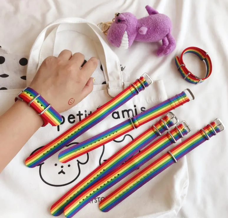 Rainbow Woven Braided Lesbian Rainbow Bracelet Pride Jewelry For Men And Women Perfect For Couples Friendship From Lovekun 0.63 DHgate.Com