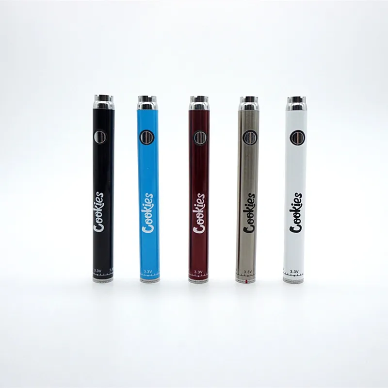 Cookies Battery Kit 350mAh Bottom Spinner 3.3 4.8V Preheat Vape