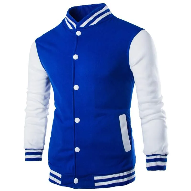 Stylish Wine Red Slim Fit Blue Jackets Baseball For Men And Boys