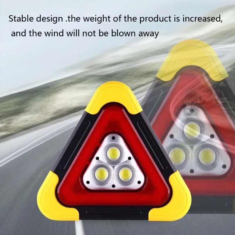 Traffic Light Multi Function Triangle Warning Sign Car LED Work Road Safety  Emergency Breakdown Alarm Lamp , Flashing On1 From Konchfer, $41.36
