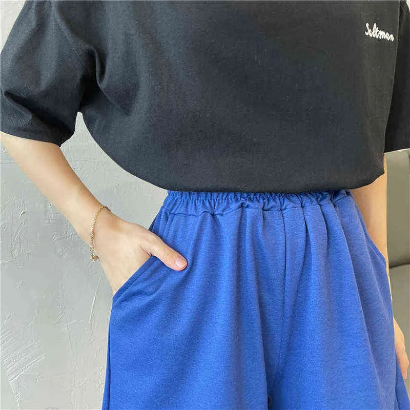 4 Färg sommar Elegant lin Hög midja Shorts Kvinnor Casual Wide Lose Loose Bomull Kort Byxor Bottom Pant Pocket Shorts 2022 Y220311