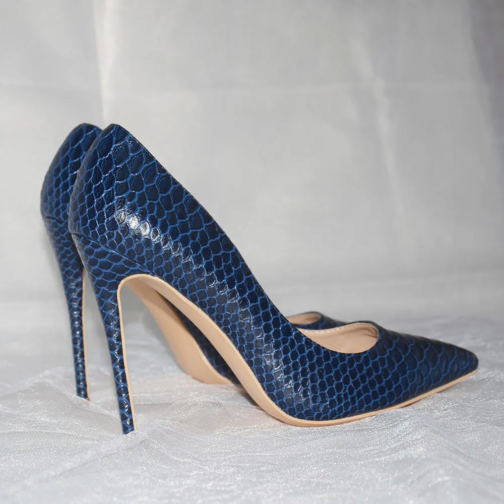 Blue snakeskin heels 2025