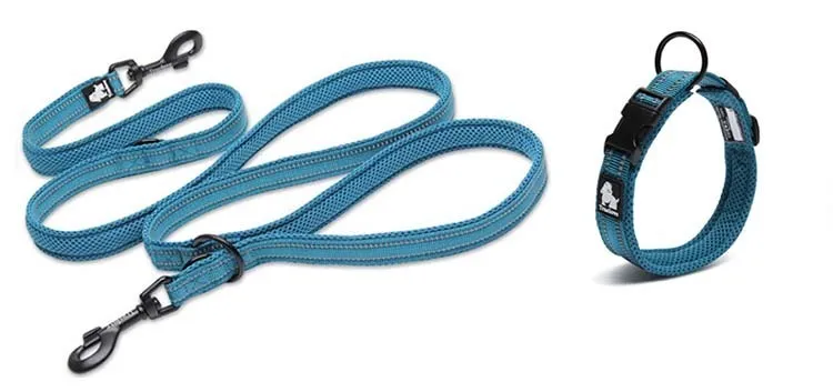 Truelove 7 In 1 Multi-Function Adjustable Dog Lead Hand Free Pet Training Leash Reflective Multi-Purpose Dog Leash Walk 2 Dogs (3)