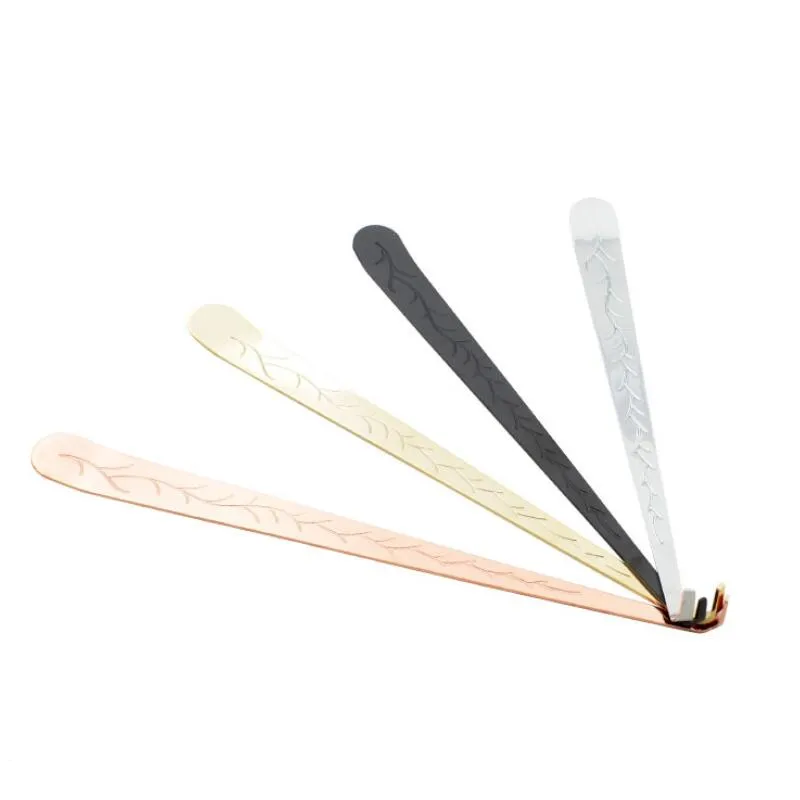 Elegant Steel Candle Snuffer & Wick Dipper Set Carved Patterns, 2021