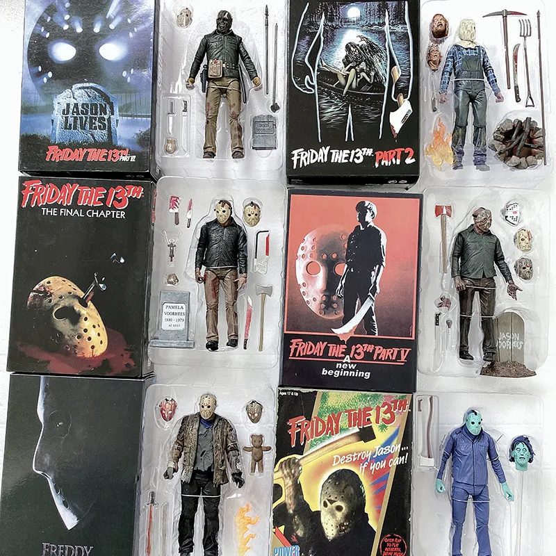 NECA Friday The 13th Action Figures, Freddy And Jason Voorhees Collectible  Toys, Horror Movie Dolls, Gift For Fans From Beilejia20170709, $41.61