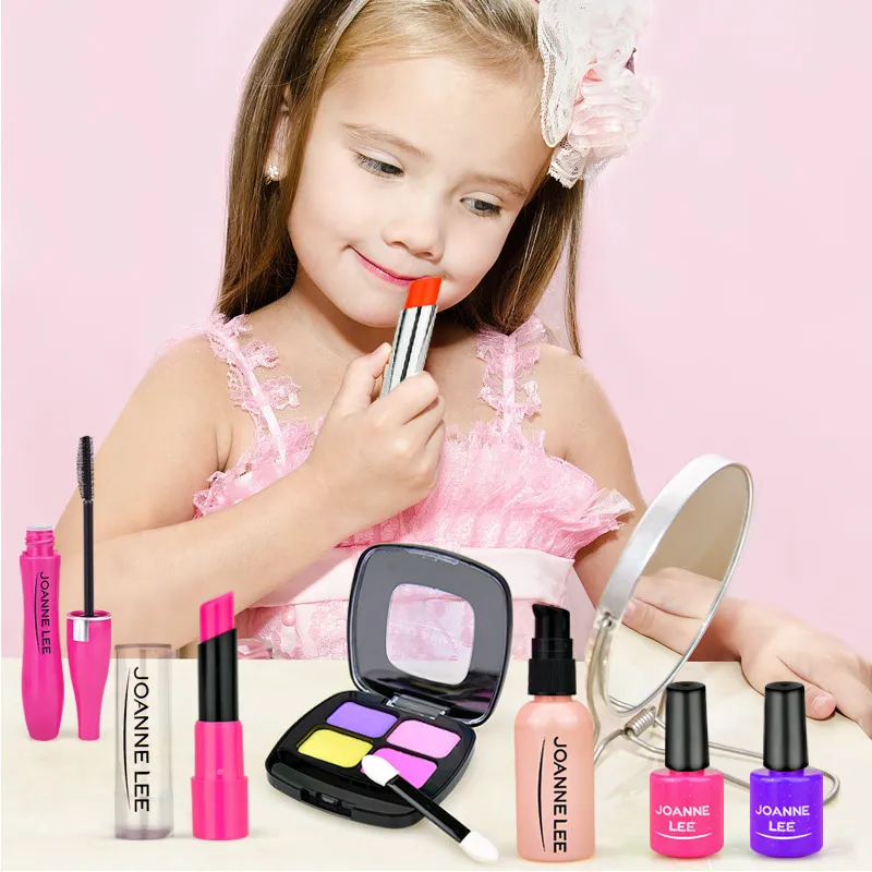 Fingir kit de maquiagem para meninas crianças fingir jogar