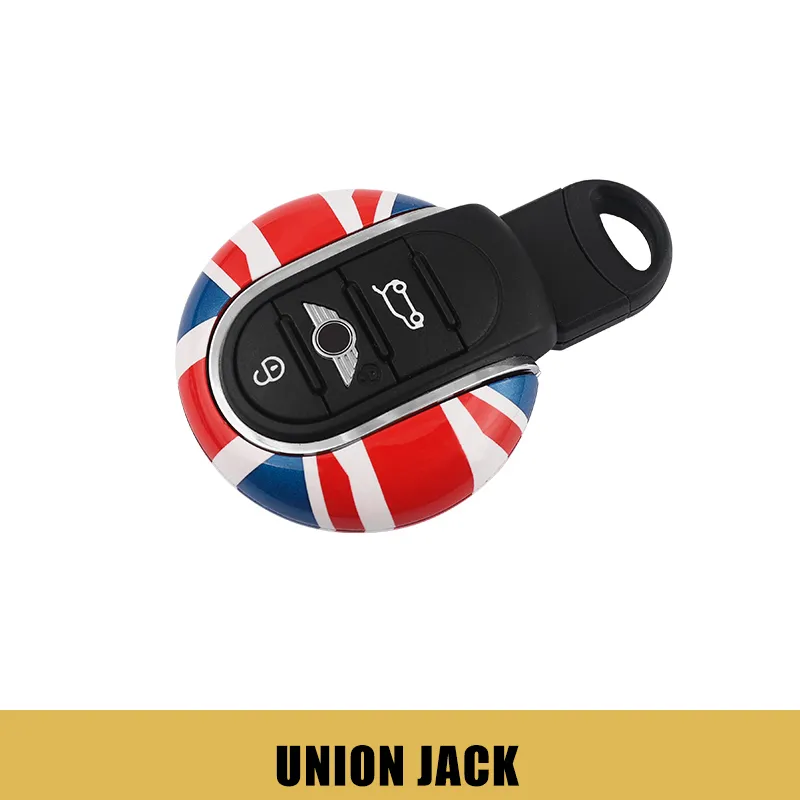  TOPKU Mini Cooper Red Union Jack - Bandera británica con 4  tapas de vástago de válvula de neumático + juego de llaveros, piezas de  calcomanías universales para la mayoría de automóviles