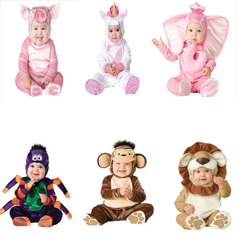 Halloween cartoon animal cosplay costume winter baby boy girl clothing Christmas gift infant toddler babies party clothes set