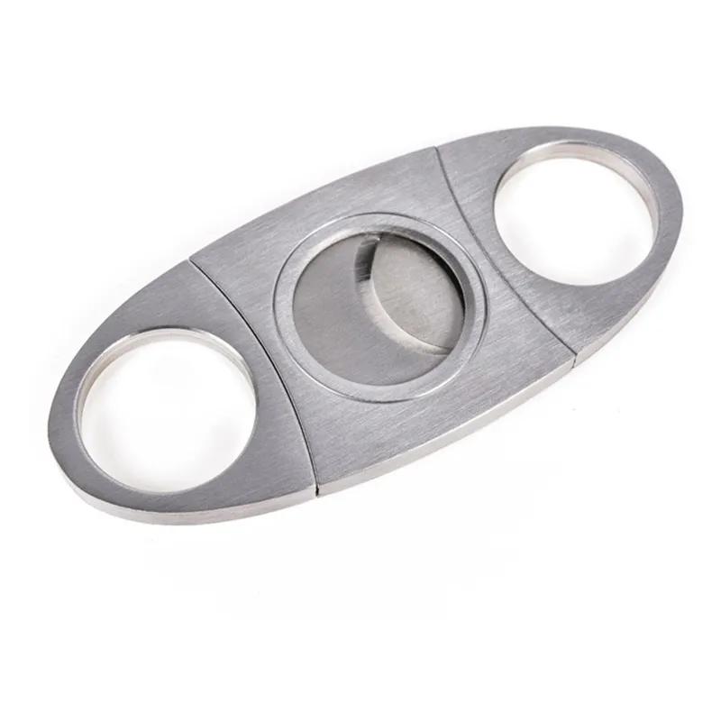 Stainless Steel Cigar Cutter Knife Portable Small Double Blades Cigars