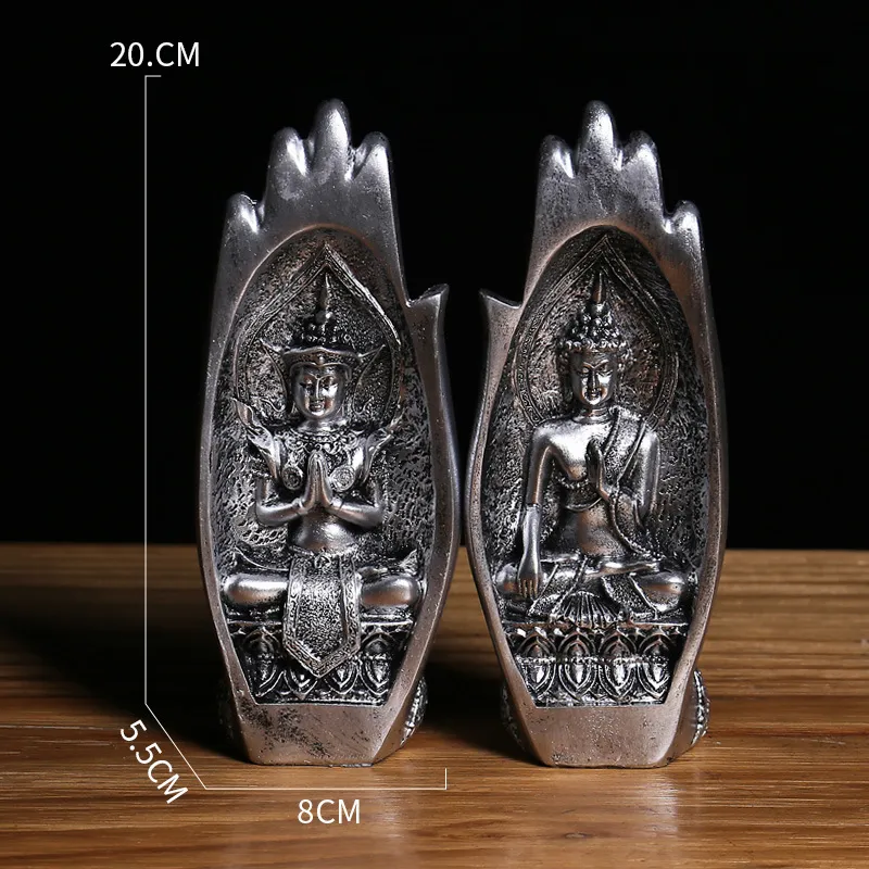 Feng Shui Resin Crafts India Buddhism Buddha Statue Home Decoration 20cm  High