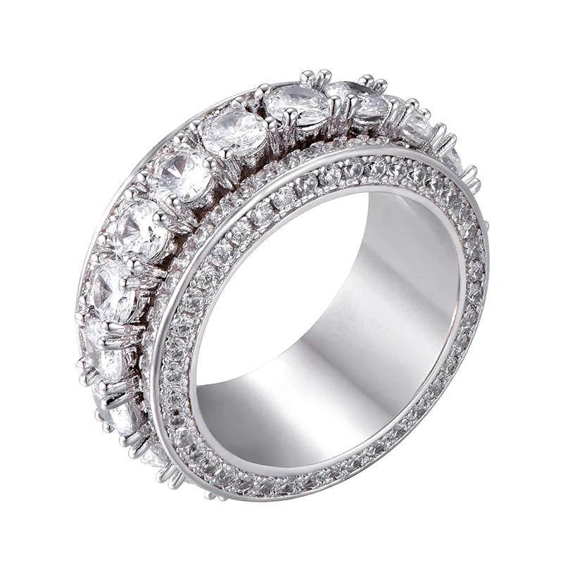 Iced out deals rotating ring