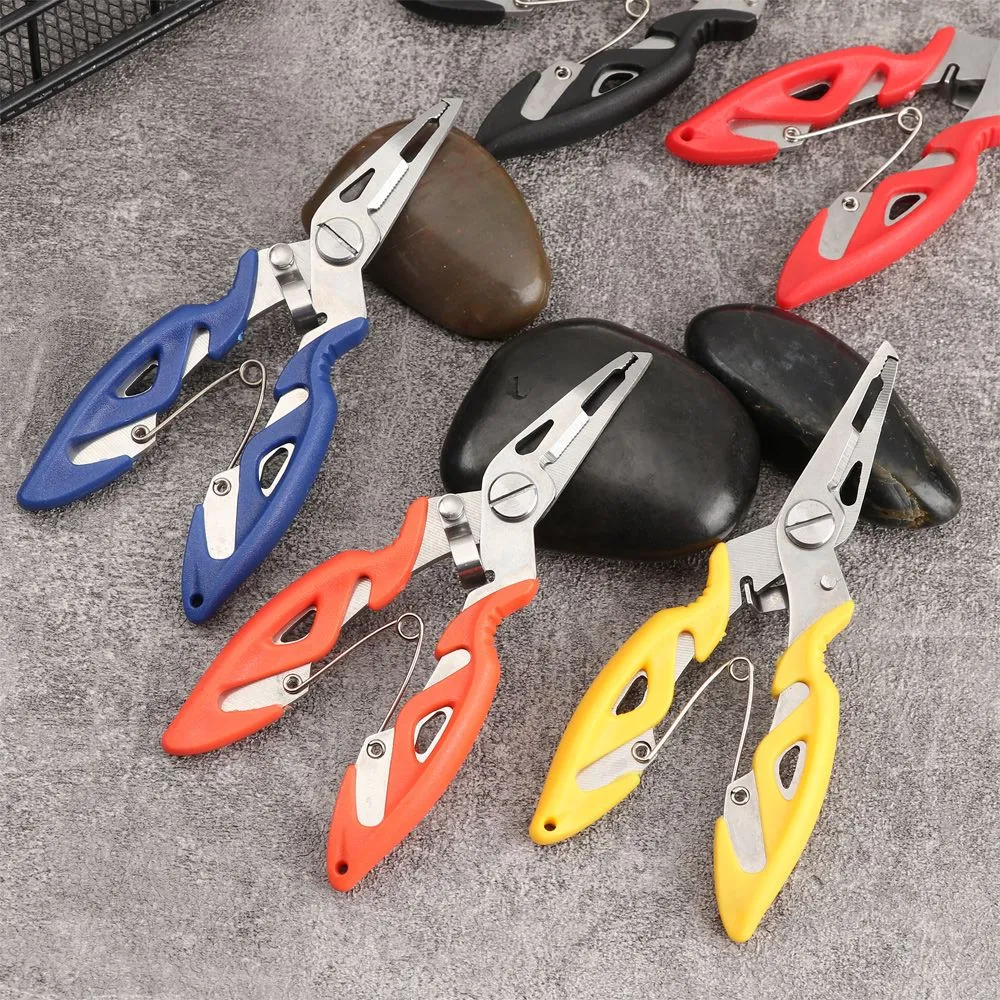 Stainless Steel Fishing Pocket Pliers With Plastic Handle 12.5cm