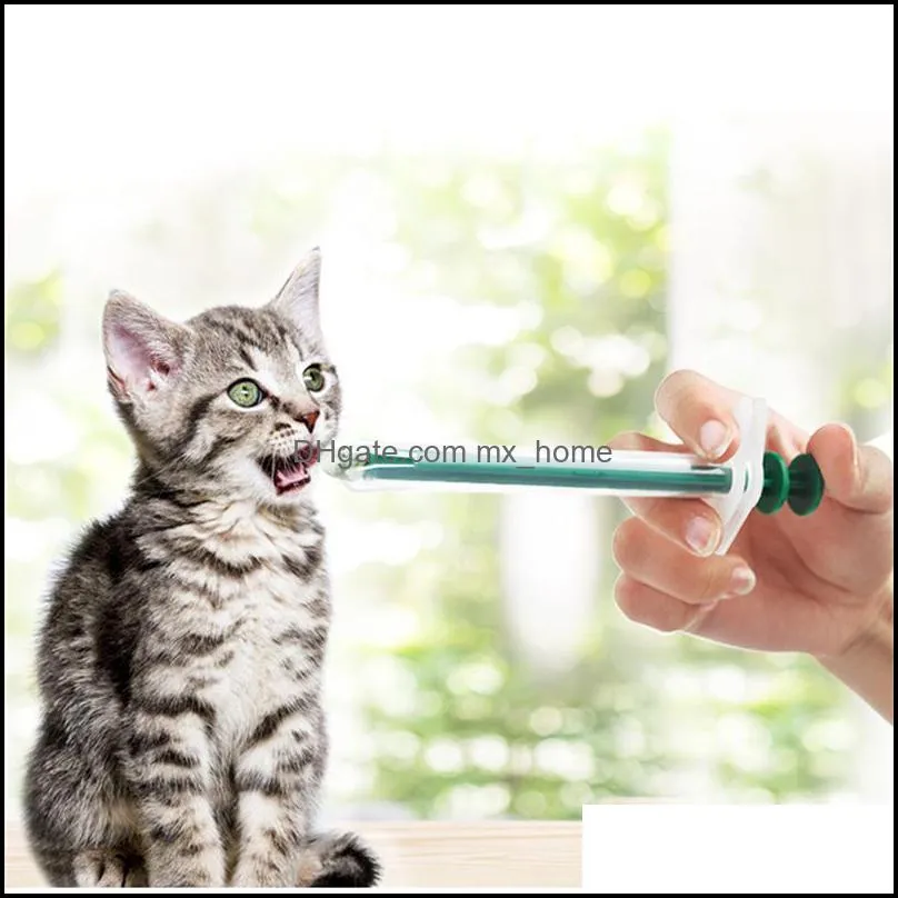 Pet Pill Injector Oral Tablet Capsule or Liquid Medical Feeding Tool Kit Syringes for Cats Dog Small Animals JK2012PH