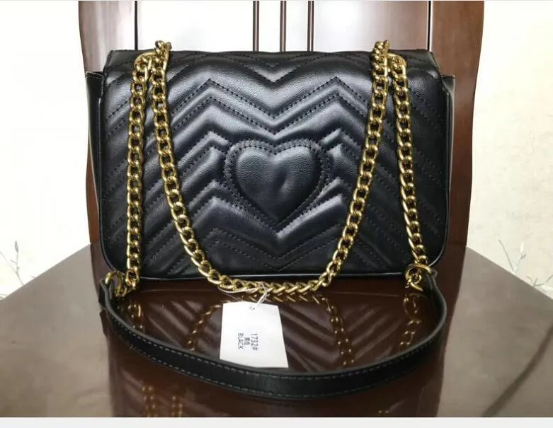 Mode beliebte Frauen Marmont Tasche Gold Silber Kette Umhängetaschen Handtaschen hochwertige Handtaschen Frauen Umhängetaschen #698547