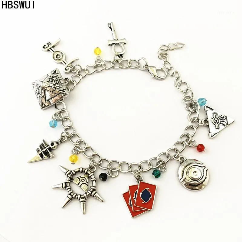 Charm Bracelets HBSWUI Classic Anime TV Movie Yu-gi-oh! Bracelet High Quality Fashion Metal Jewelry Cosplay Gifts For Woman Girl Men1