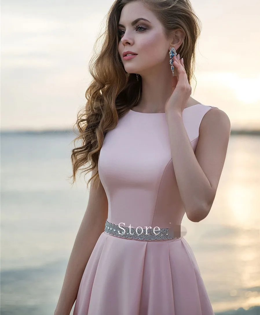 New Sleeveless Pink Matte Satin Beach Wedding Dress... From  Donnaweddingdress12, $80.49 | DHgate.Com